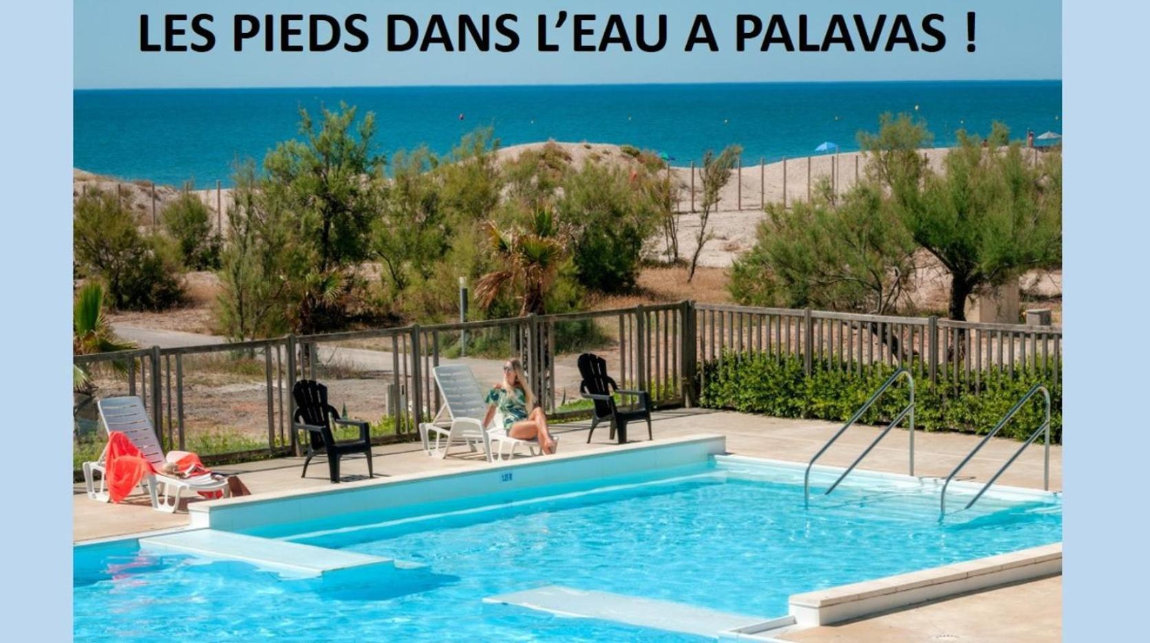 Les Pieds Dans L'Eau A Palavas ! Mer A 50 M ! Mhome 6 Pers Climatise T Confort Camping 4 Etoiles Buitenkant foto